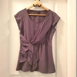 Banana Republic draped grey top